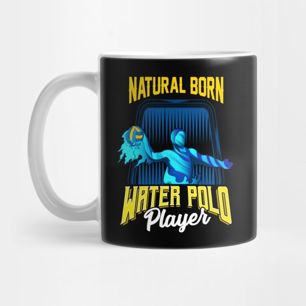 Natural Born Water Polo Player Waterpolo Athlete by theperfectpresents